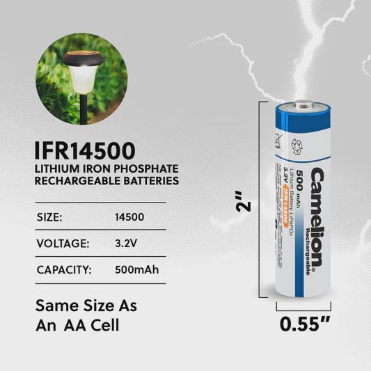 LITHIUM AA RECHARGEABLE BATTERIES