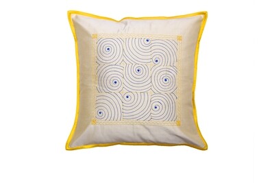 Gudri Embroidered Silk Cushion Cover
