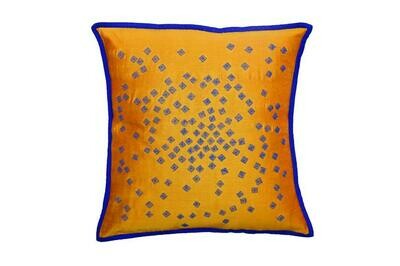 Mukesh Embroidered Silk Cushion Cover