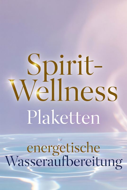 Spirit-Wellness-Bade-, Trink- und Einsteck-Plaketten® für Zuhause &amp; Unterwegs