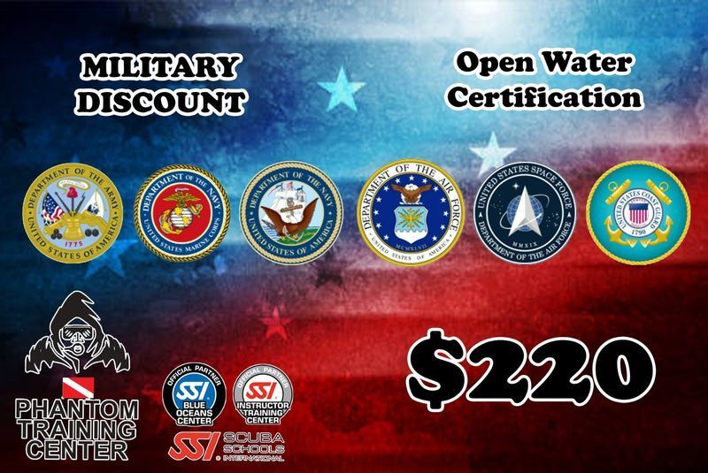 Open Water Course Special for Active Duty Military or Veterans