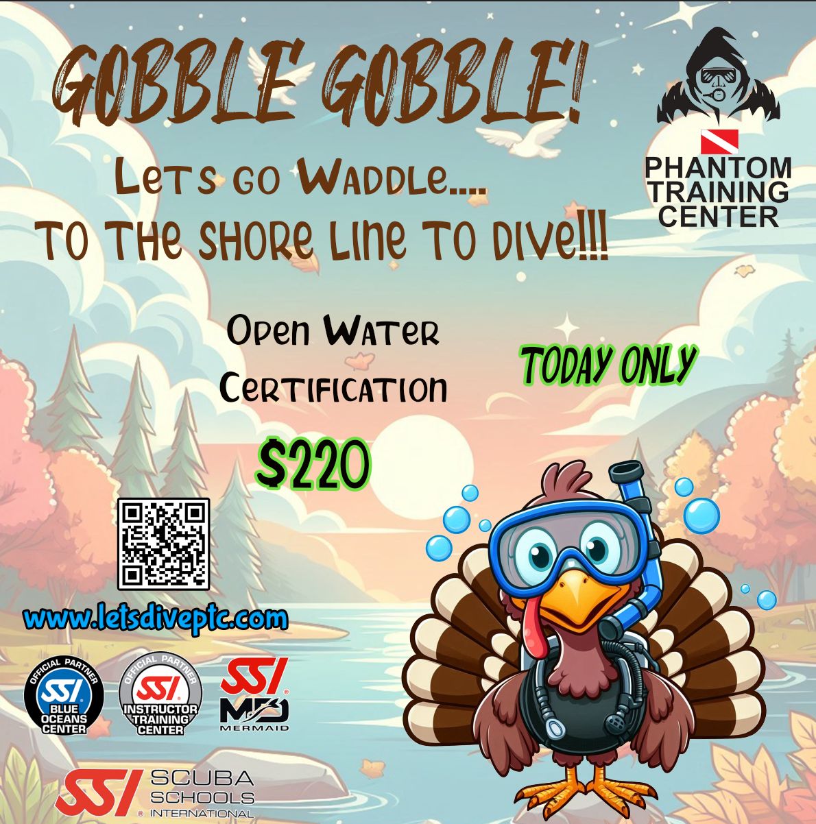 Open Water Course Thanksgiving Day Special