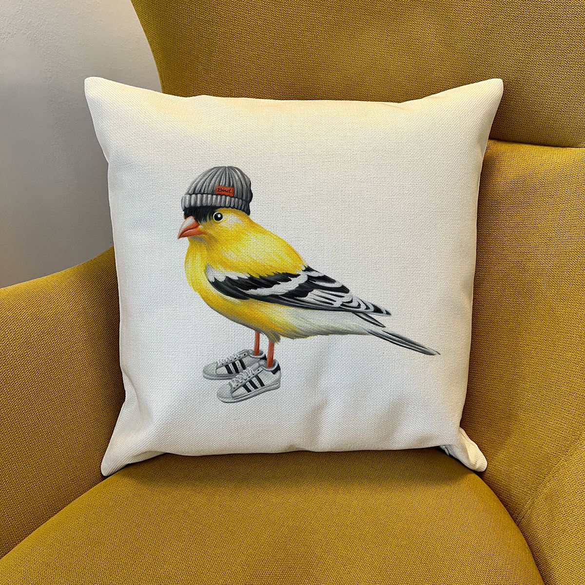 Housse de Coussin - Chardonneret à la mode