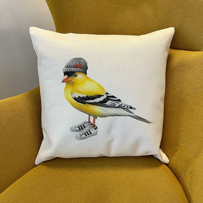 Housse de Coussin - Chardonneret à la mode