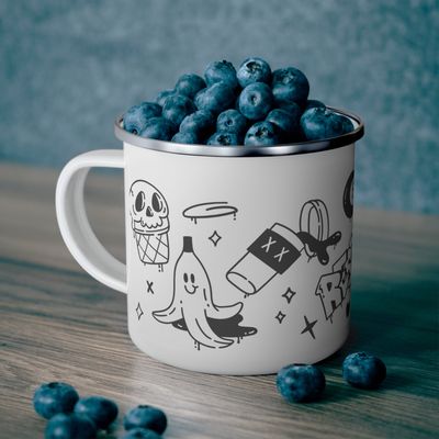 Tasse en émail Graffiti - RESPECT