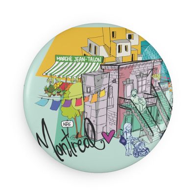 Grands aimants de Montréal (ensemble de 2)