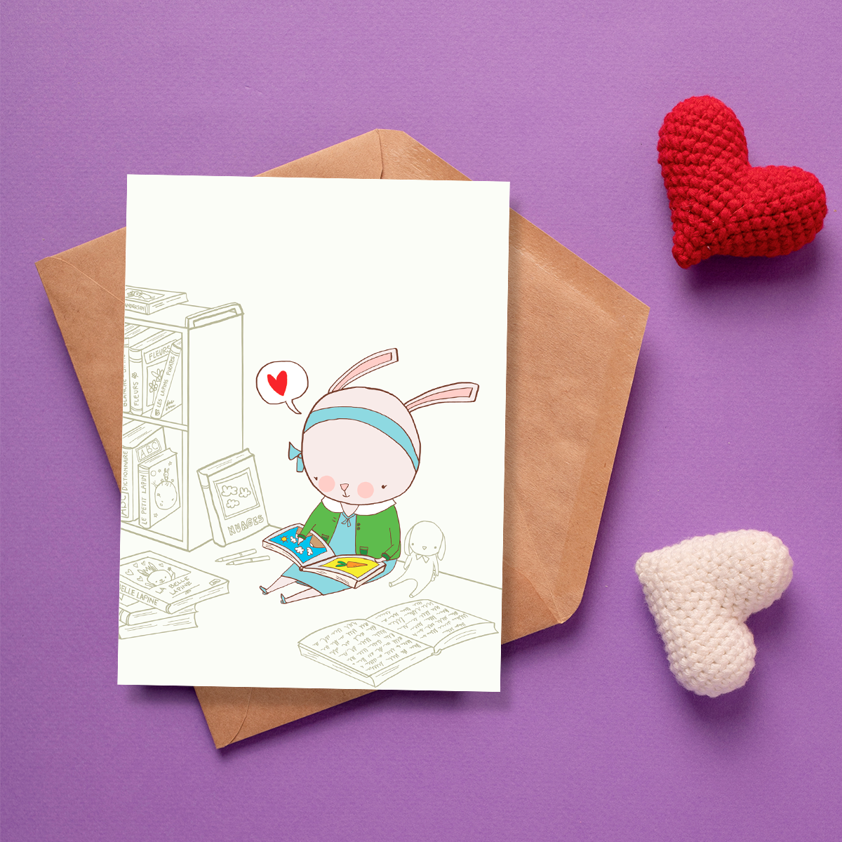 Lapins Malins - Amour - Carte de souhaits