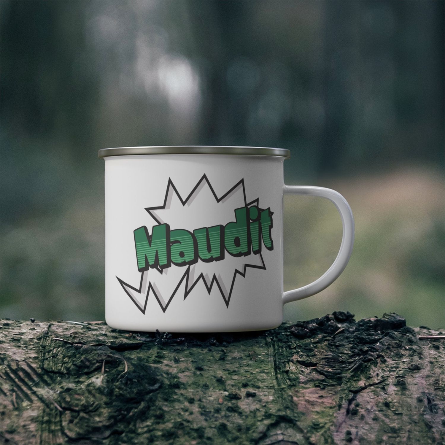 Tasse en émail - Maudit