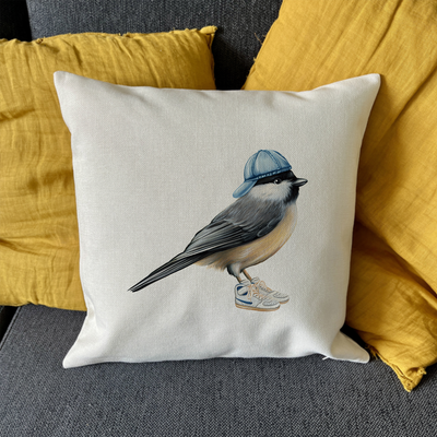 Coussin - Mésange à la mode