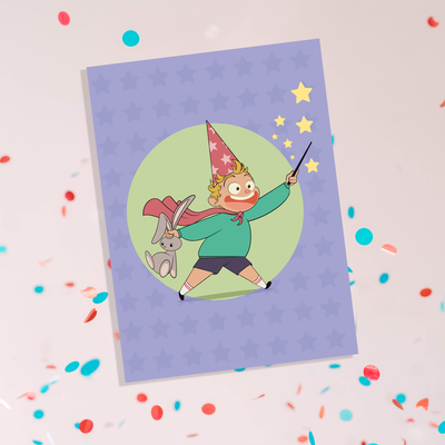 Milo le magicen  - Carte de souhait
