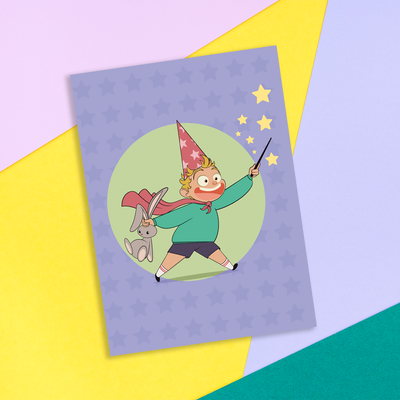 Milo le magicen  - Carte de souhait