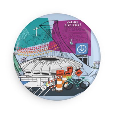 Grands aimants de Montréal (ensemble de 2)
