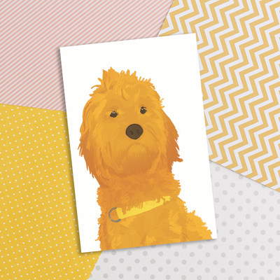 Jules le chien - Carte de souhaits