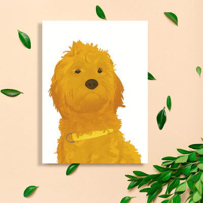 Jules le chien - Carte de souhaits
