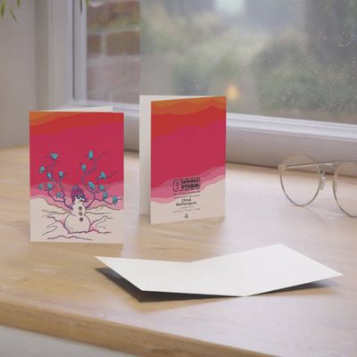 Bonhomme de neige - Carte de souhaits