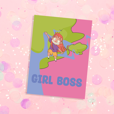 Charlie Boss Girl  - Carte de souhait