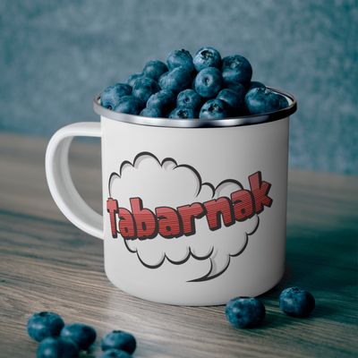 Tasse en émail - Tabarnak