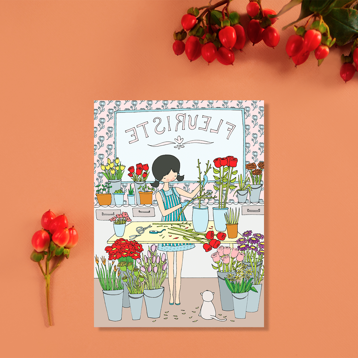 Les Petites Fleuriste - Carte de souhaits