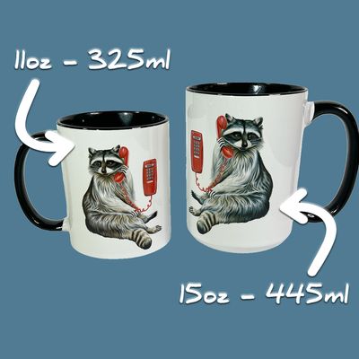 Tasse Raton au Téléphone