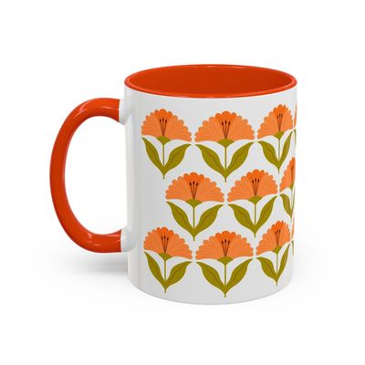 Tasse Fleurs orange