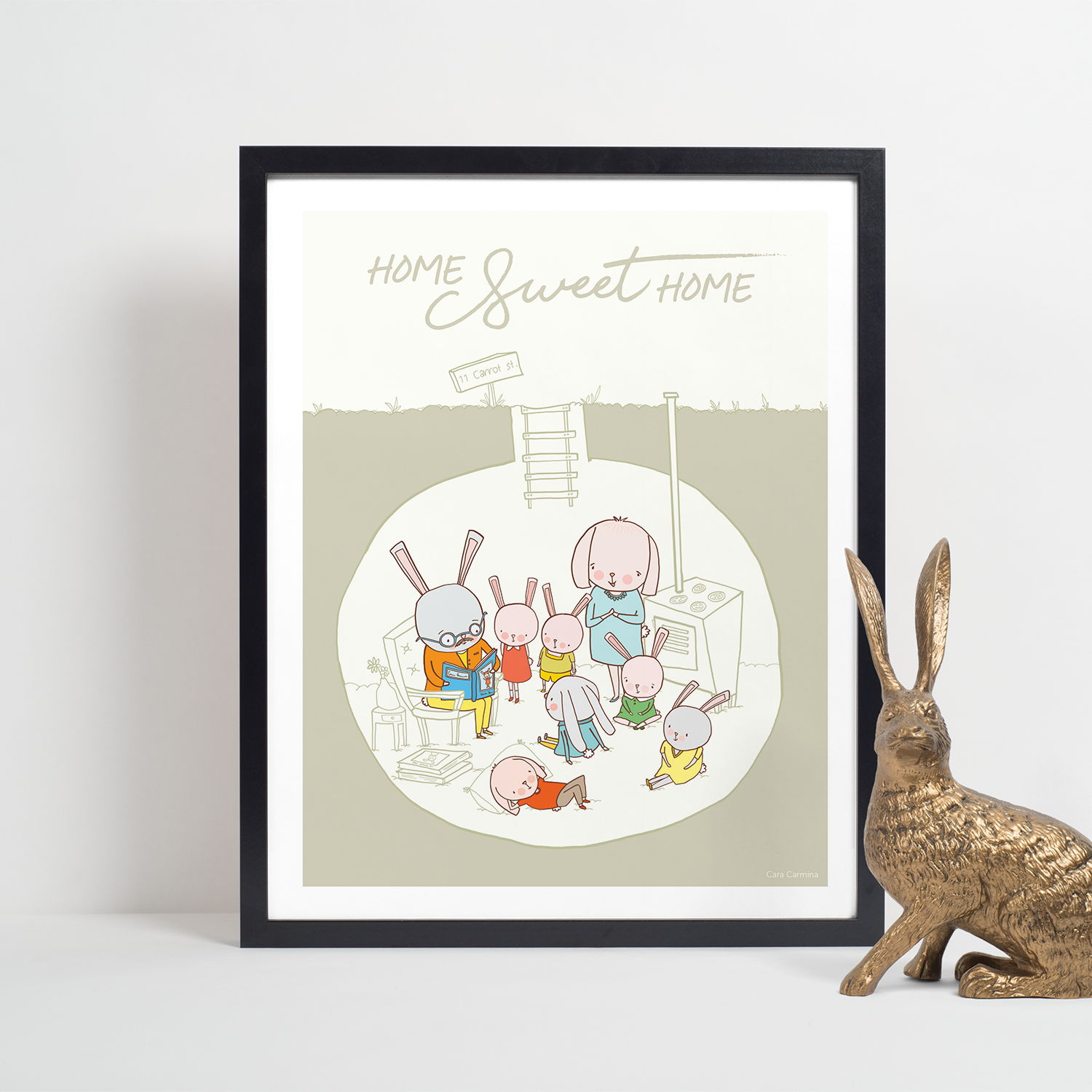Lapins Malins On est bien chez soi - Affiche murale, LANGUAGE: English, Size: 8&#39;&#39; x 10&#39;&#39; (20.3 x 25.4 cm)