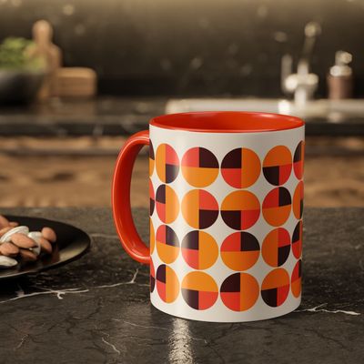 Tasse Cercle orange-brun