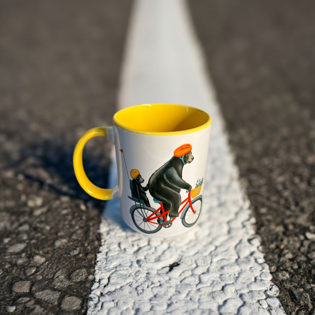 Tasse Ours à vélo
