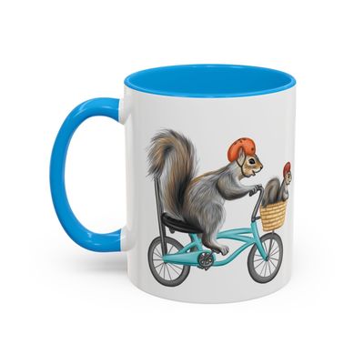 Tasse Écureuil à vélo