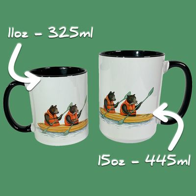 Tasse Ours en Kayak