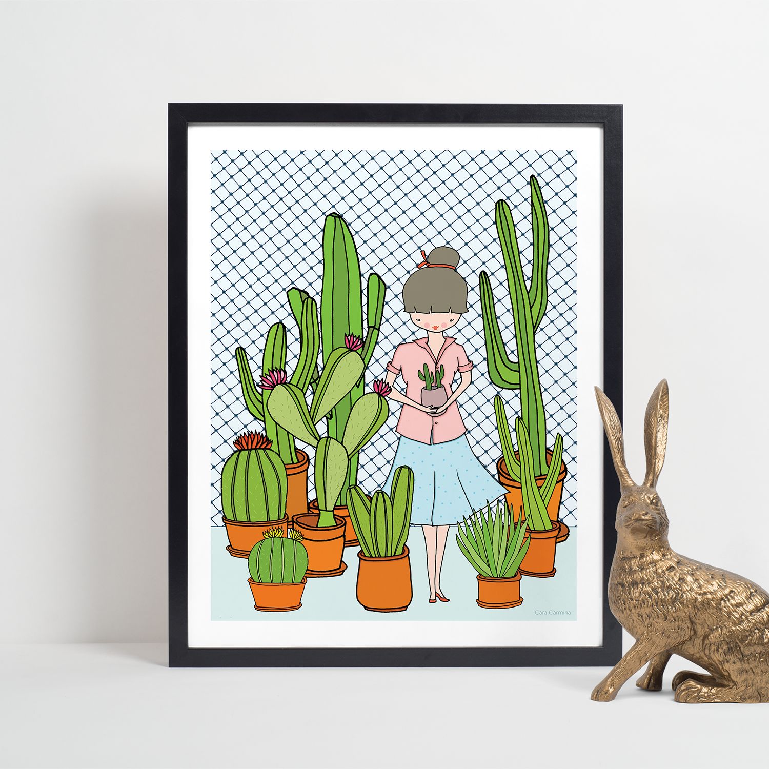 Les Petites - Cactus - Affiche murale