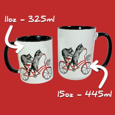 Tasse Ratons à Vélo