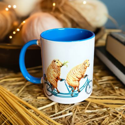 Tasse Moutons à Vélo