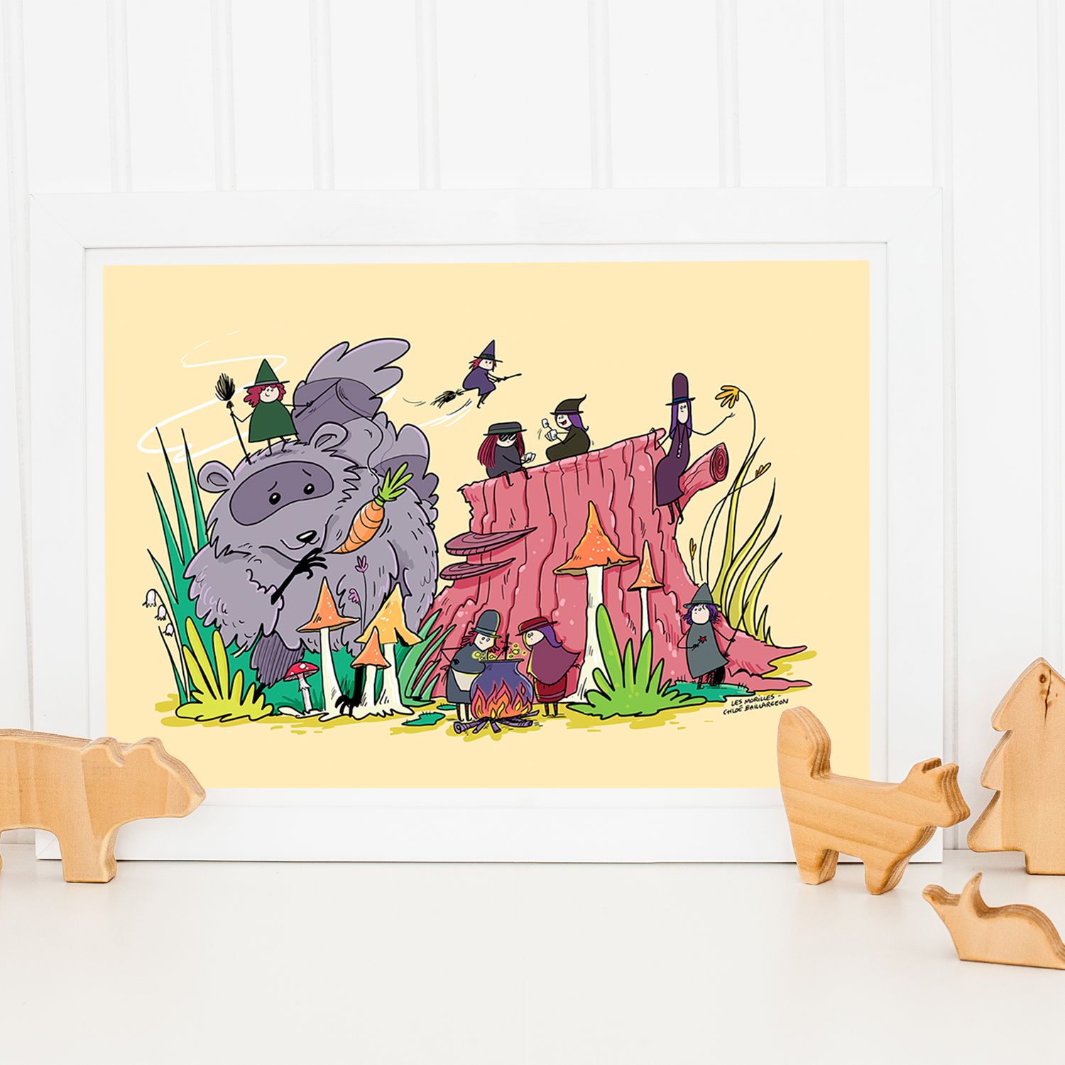 Les Morilles - potion magique - Affiche murale