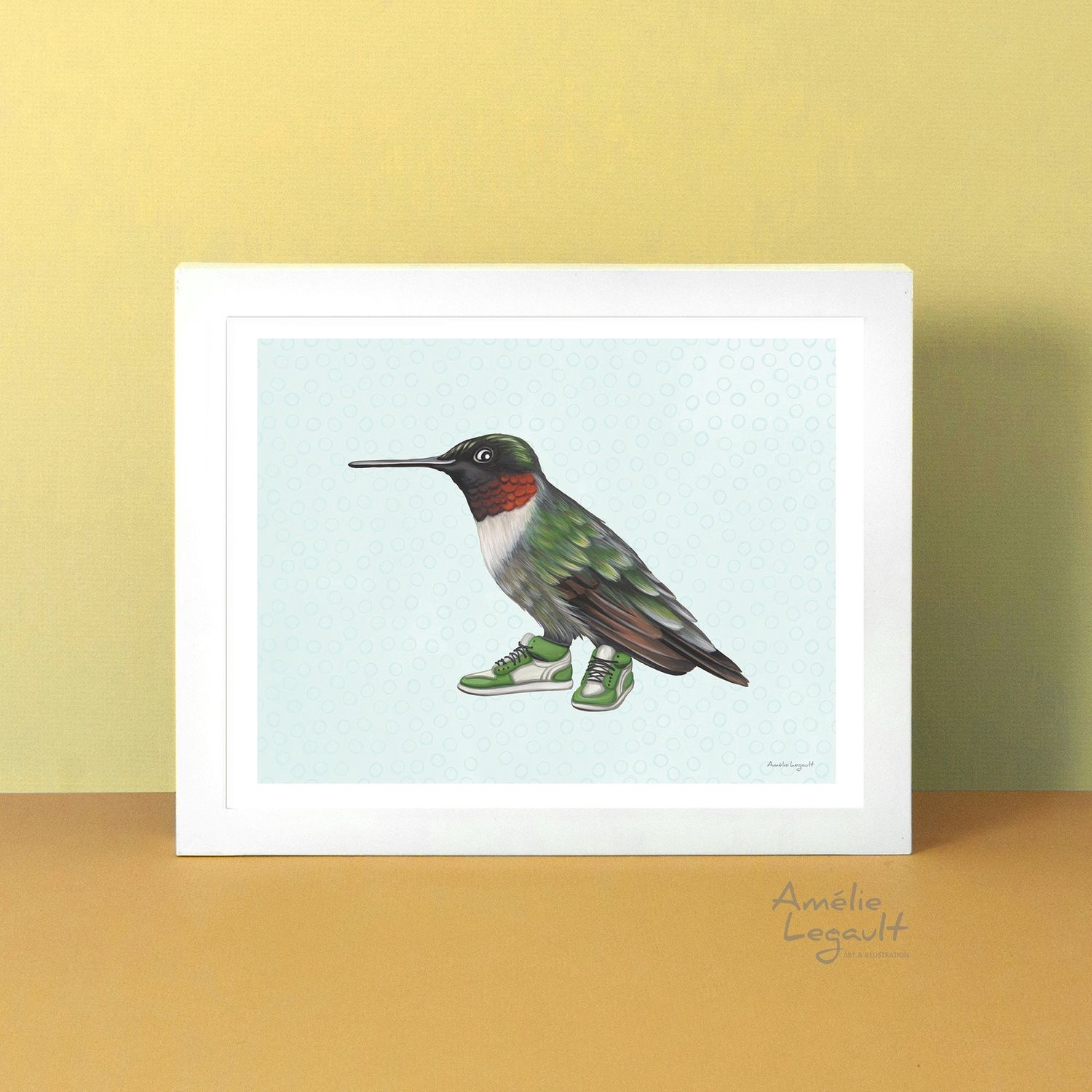 Colibri en soulier - Affiche murale