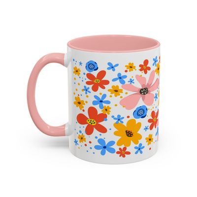 Tasse motif Fleur rose