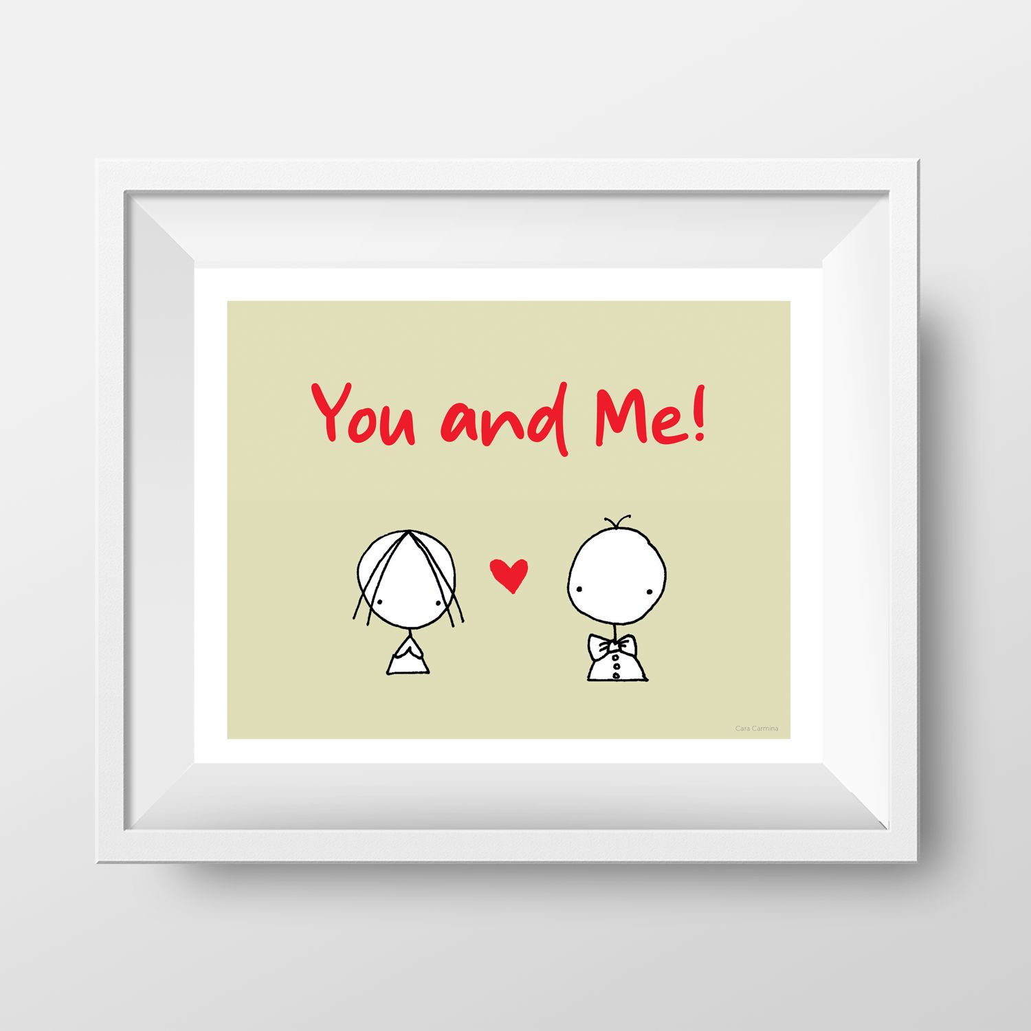Couples toi et moi - Affiches, Couples: Boy and Girl, Size: 8&#39;&#39; x 10&#39;&#39; (20.3 x 25.4 cm)