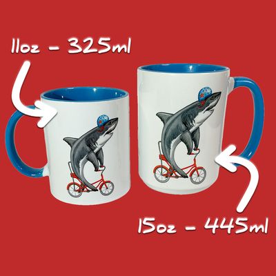 Tasse Requin à Vélo