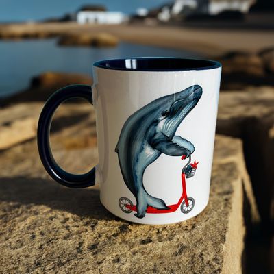 Tasse baleine, requin, pieuvre à Vélo