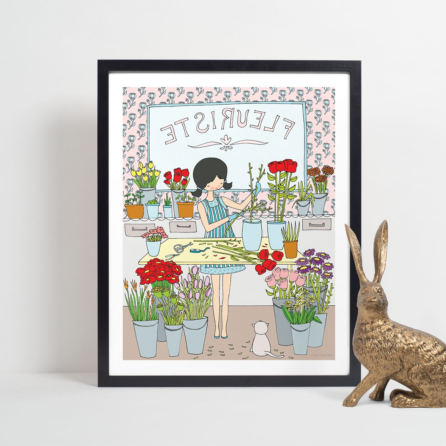Les Petites - Fleuriste - Affiche murale