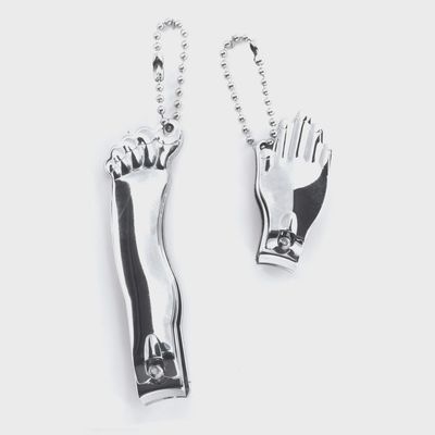Ensemble coupe-ongles mains et pieds argenté