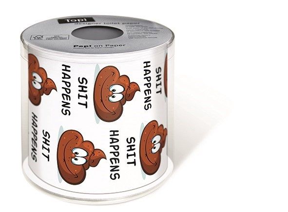 Papier toilette &quot;Shit Happens&quot;