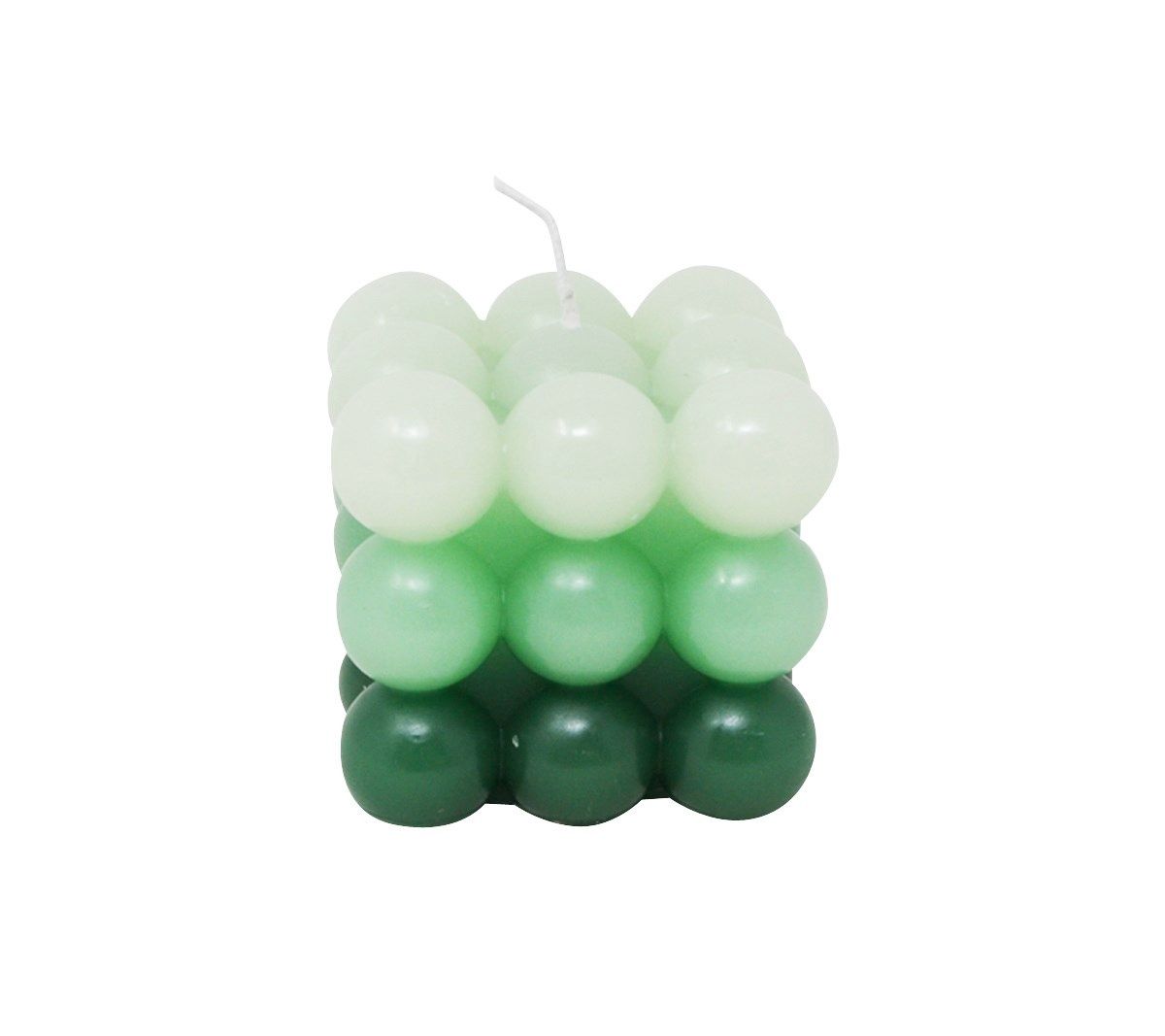 Chandelle bulles dégradées vert