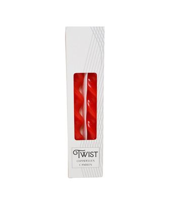 Chandelle torsadees rouge
