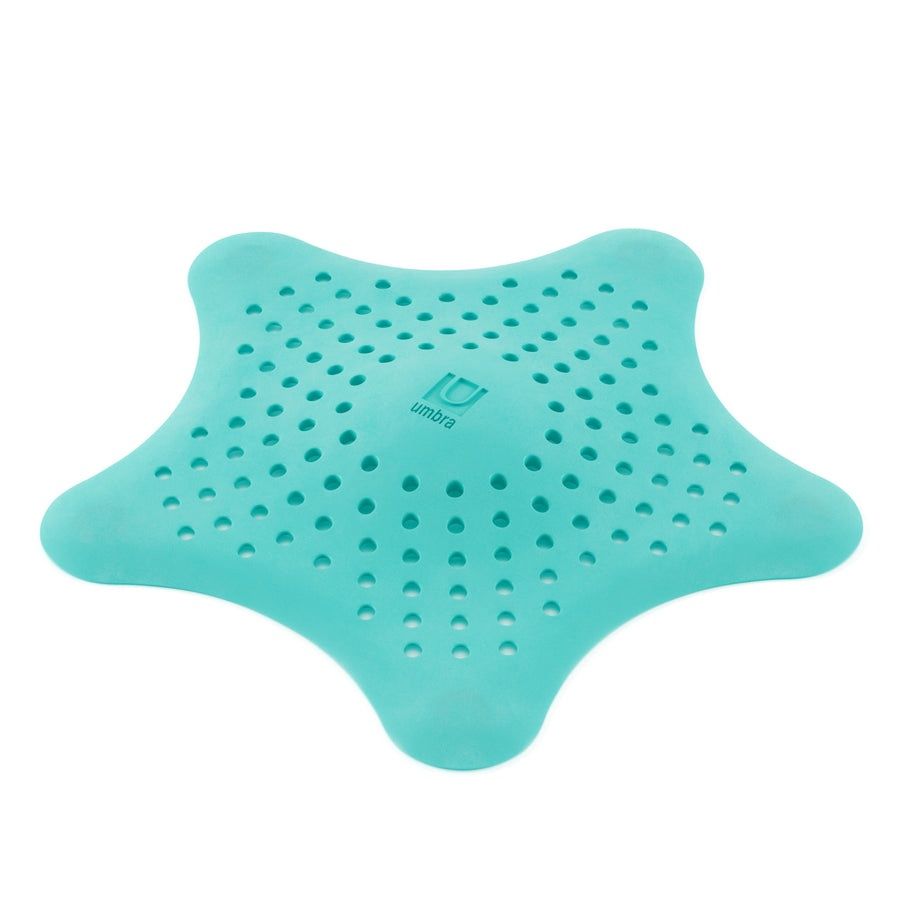 STARFISH - Attrape cheveux en silicone bleu surf