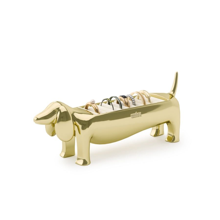DACHSIE - Porte bagues teckel Laiton
