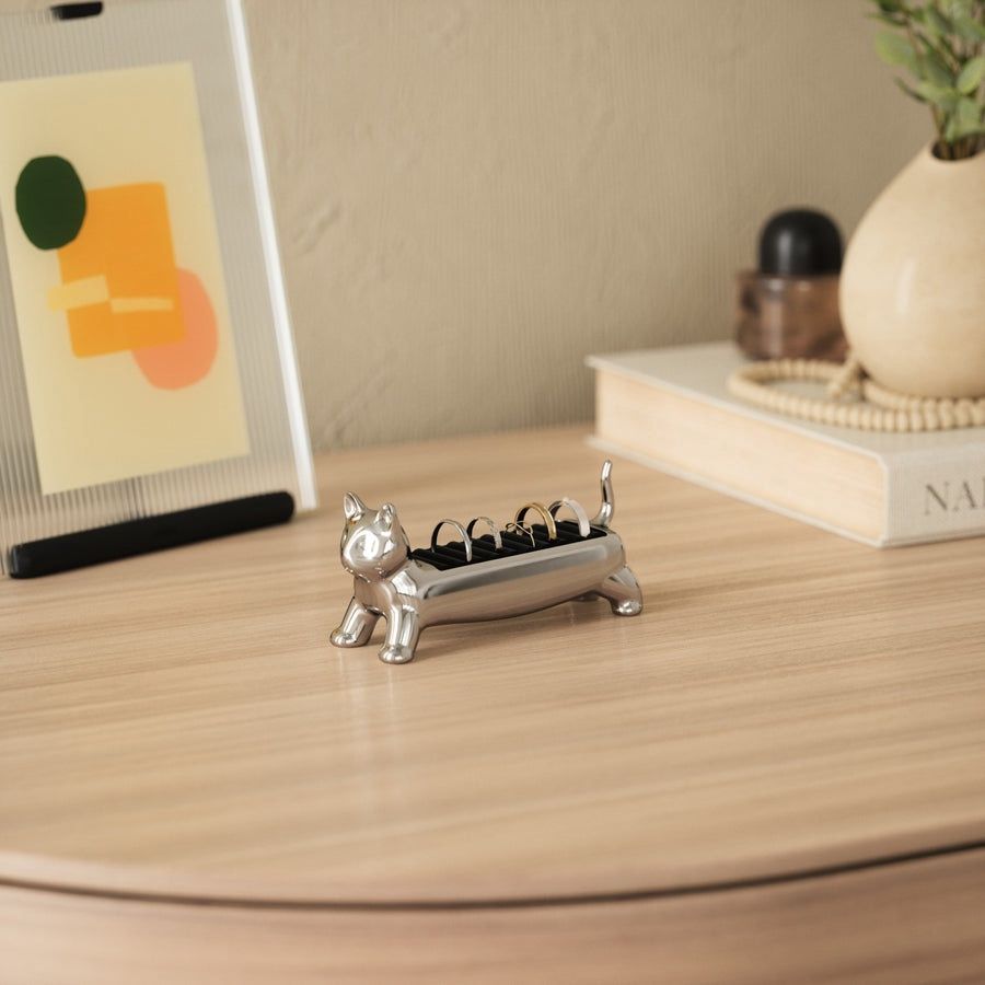 Porte-anneau Ali Chat Chrome