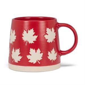 Tasse rouge et érable