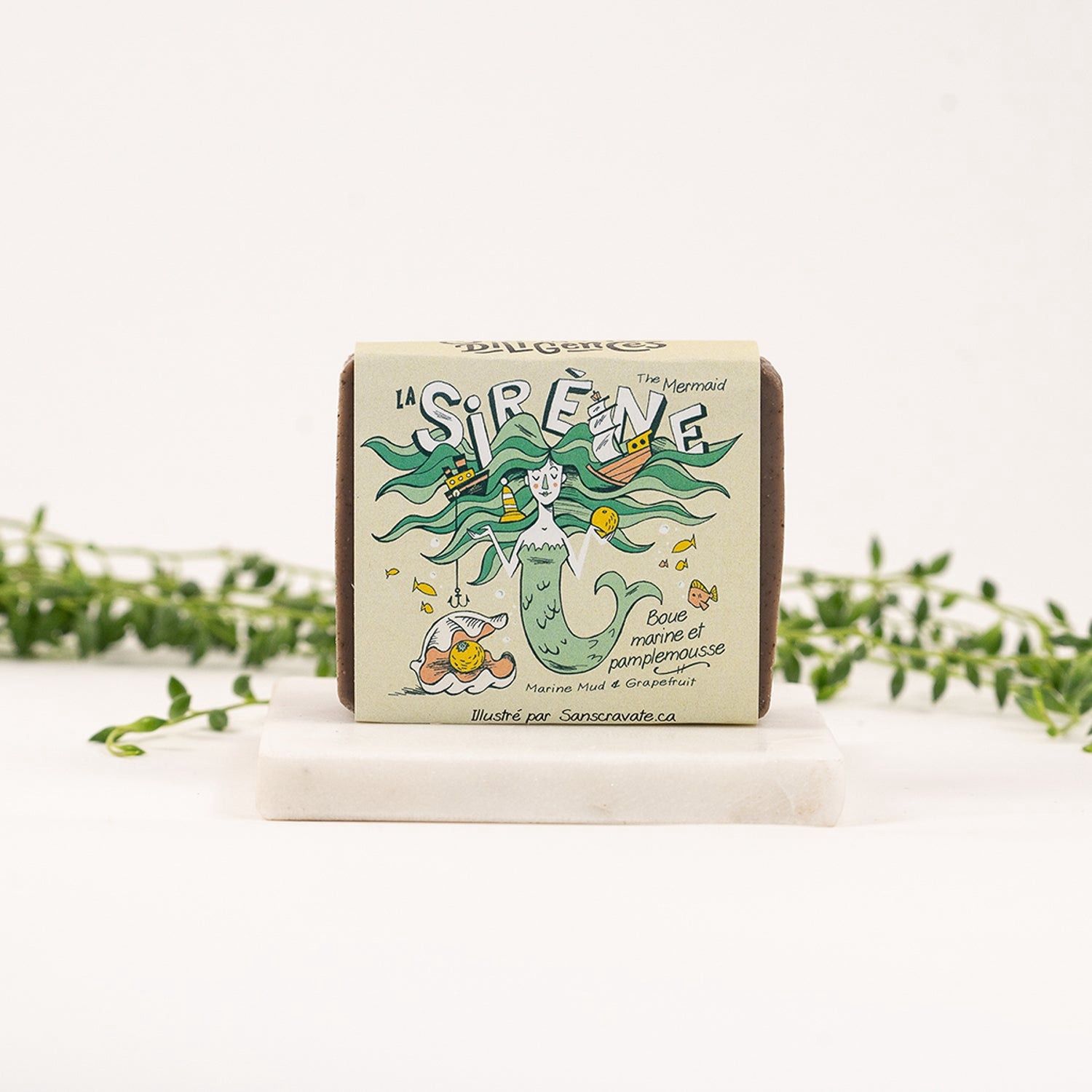 Savon La Sirène - Argile de la Manicouagan et pamplemousse 100 g