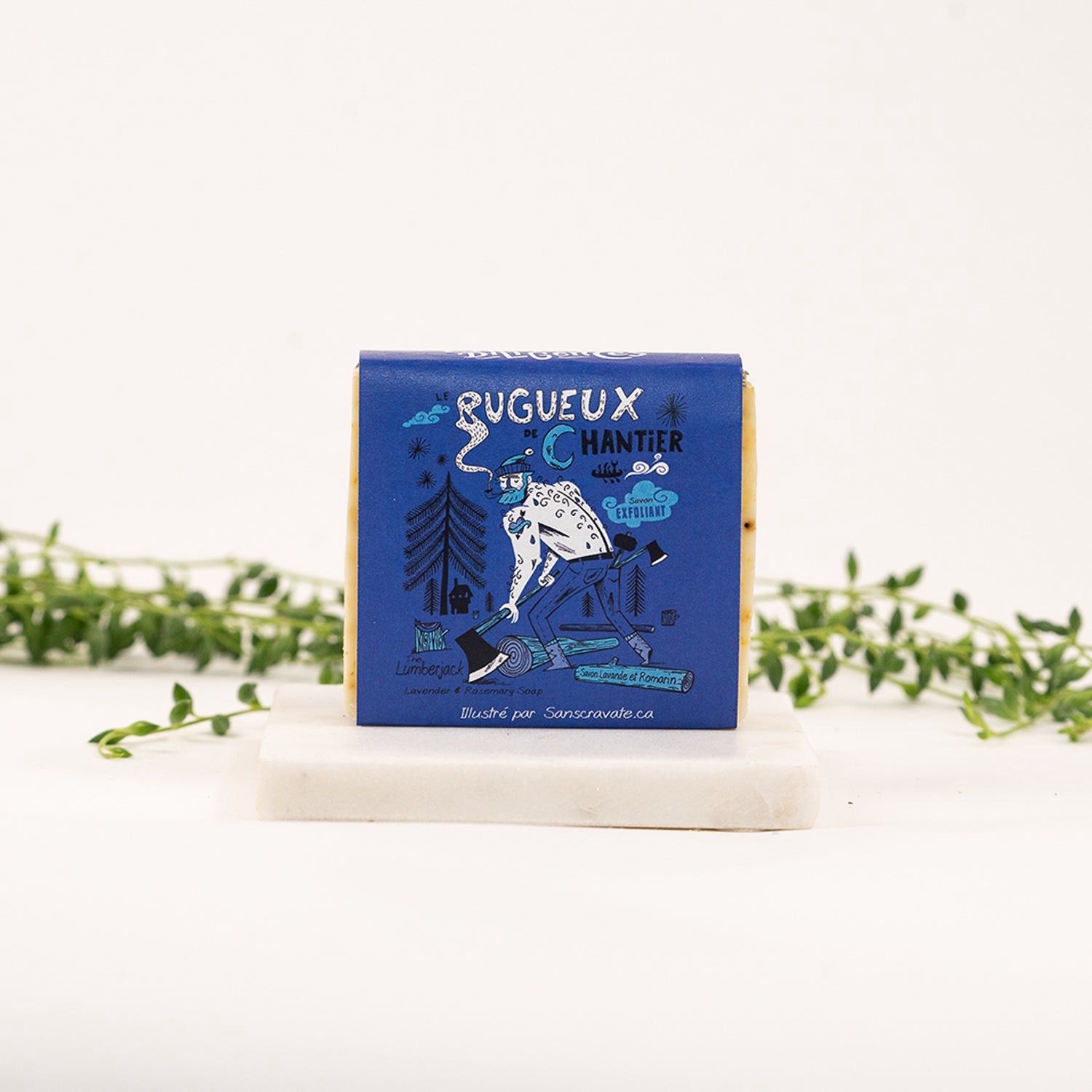 Savon Le Rugueux de chantier - lavande et romarin 100 g