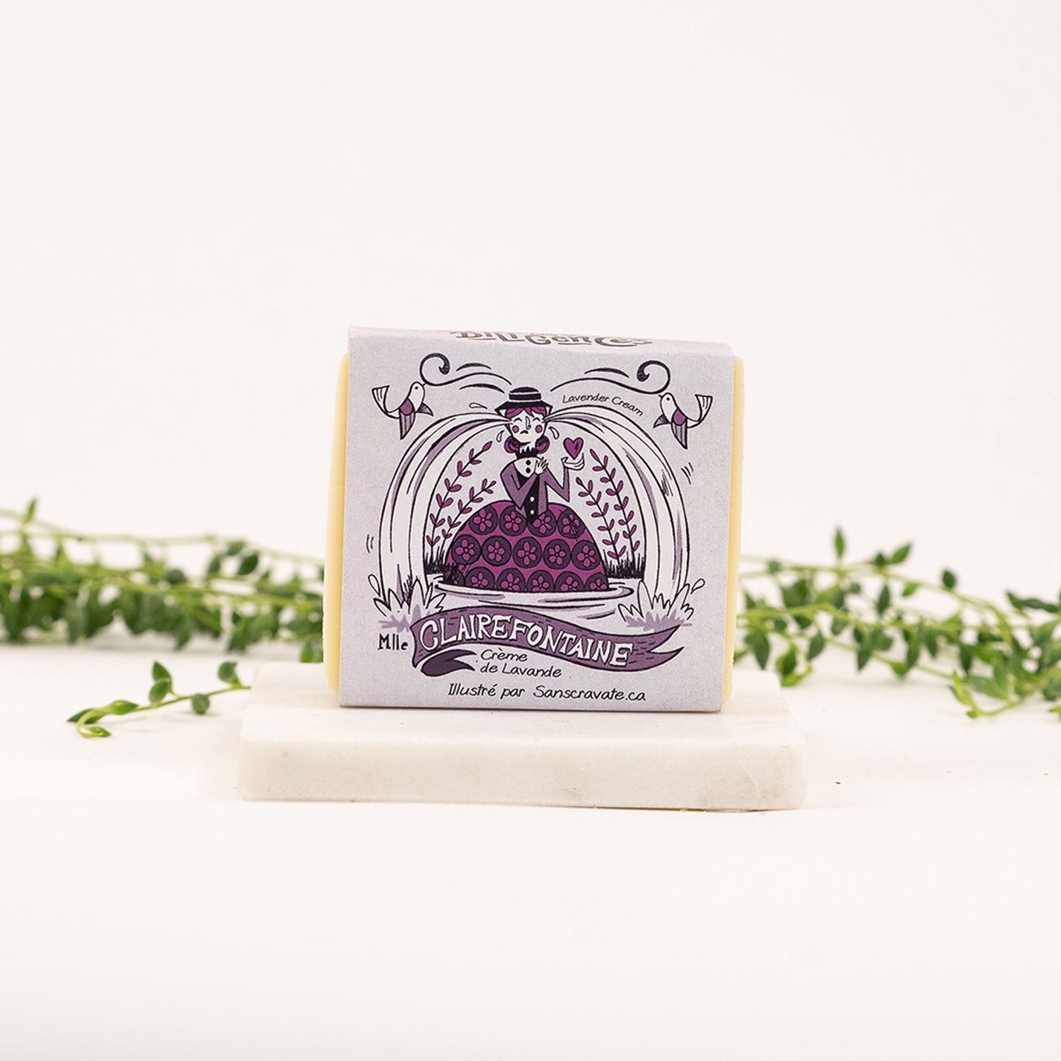 Savon Mademoiselle Clairefontaine - crème de lavande 100 g